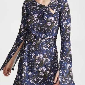 NWT $825 Unravel Project floral knotted dress